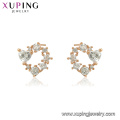 95275 xuping newest market arrival designs noble 18k gold stud earring for women